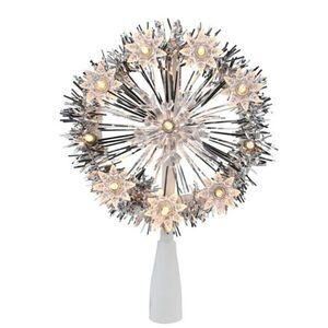 Northlight 7 Silver Tinsel Snowflakes Silver